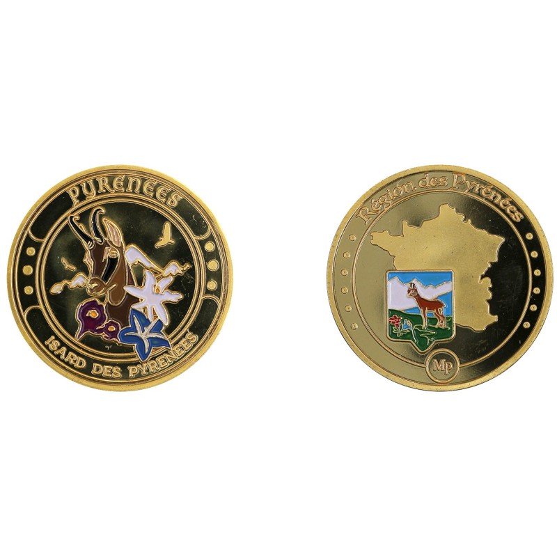 K11102 Medal 34mm Goat of pyrenees