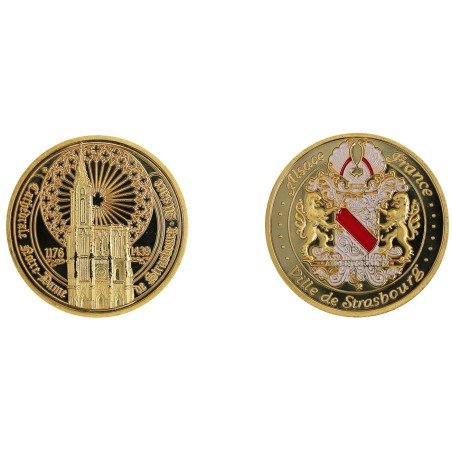 D11370 Medaille 32 mm Strasbourg Cathedrale Rosace