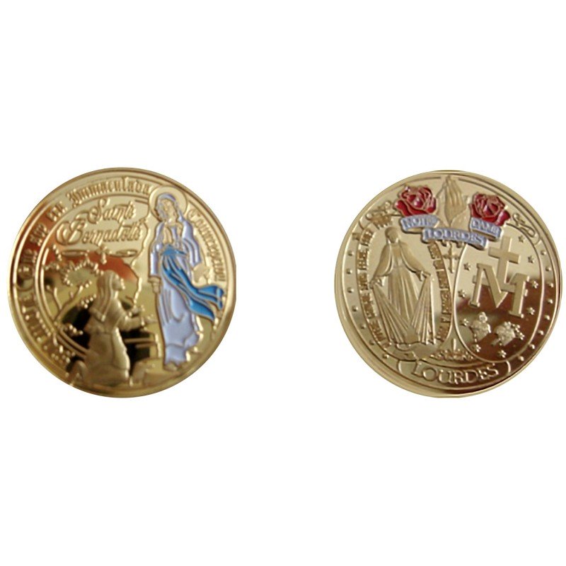 D11423 Medaille 32mm Lourdes L'Apparition