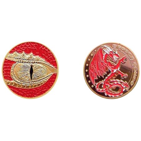 D1197 Medal 32mm Dragon Rouge