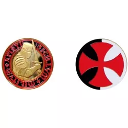 D11368 Medaille 32mm Mythes &amp; Legendes Templier Epee