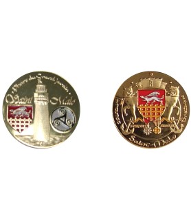 D11151 Medaille 32 mm Bretagne Phare Saint Malo