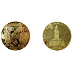 F1114 Medal 70mm Gold Beach