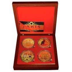 Coffret 4 Médailles Paris 40mm - BOX2 - 35,00 €
