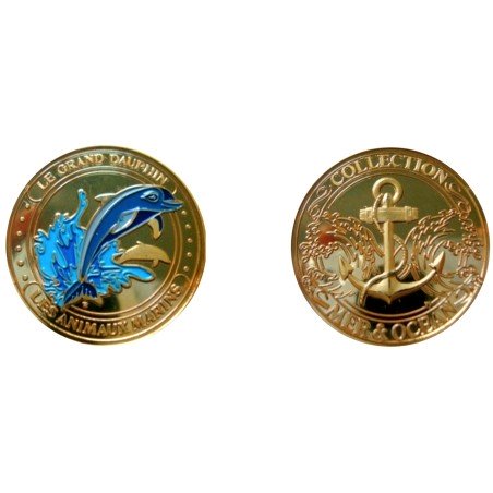 D11341 Medal 32mm Animeaux Marins Le Grand