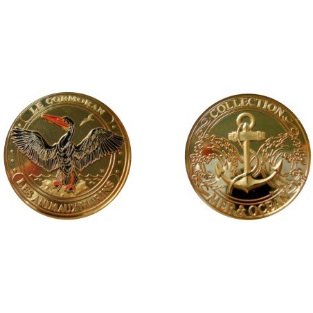 D11347 Medaille 32mm Animeaux Marins Le Cormoran