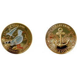 D11349 Medal 32 mm Animaux Marins Le Goeland