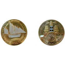 D11353 Medaille 32 mm Collection Bateaux Bisquine