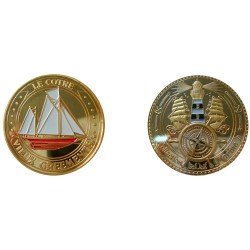 D11355 Medal 32 mm Collection Bateaux Cotre