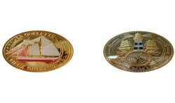 D11356 Medaille 32 mm Collection Bateaux Goelette