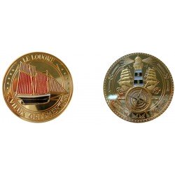 D11359 Medal 32 mm Collection Bateaux Lougre
