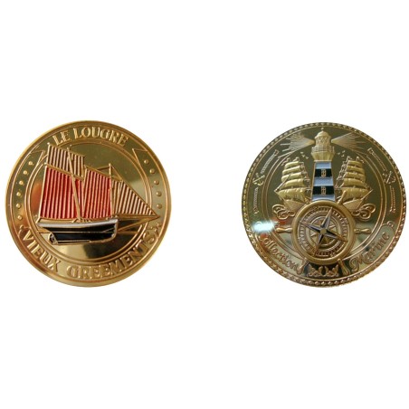 D11359 Medaille 32 mm Collection Bateaux Lougre