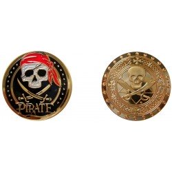 D11365 Medaille 32mm Mythes &amp; Legendes Pirate Logo Pirate Bandeau