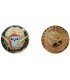 D11367 Medaille 32mm Mythes &amp; Legendes Pirate Capitaine Pistolets