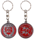 PCDD7S Keychain Round Normandie vintage silver