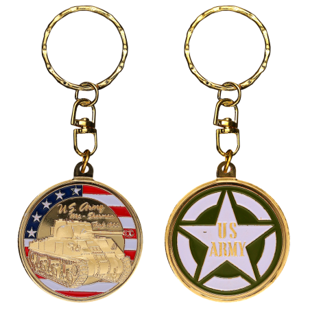 PCDD2 Keychain Round Tank Wwii