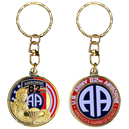 PCDD3 Keychain Round 82Nd Airborne Division