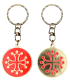 PC094 Keychain Round Croix Occitane