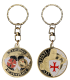 PC080 Keychain Round Templier Hache