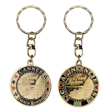 PC063 Keychain Round Cannes French Reviera