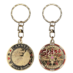 PC062 Keychain Round Cannes Festival