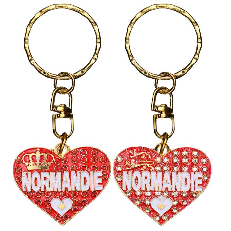 PC046 Key Ring Heart Red Normandie
