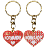 PC046 Key Ring Heart Red Normandie