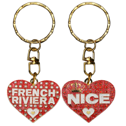 PC041 Key Ring Heart Red Nice