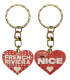 PC041 Key Ring Heart Red Nice