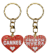 PC031 Key Ring Heart Red Cannes