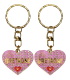 PC026 Key Ring Heart Pink Bretagne