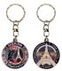 PC007 Keychain Round Chat Noir
