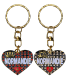 PC045 Key Ring Heart Black Normandie