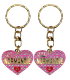 PC047 Key Ring Heart Pink Normandie