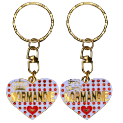 PC049 Key Ring Heart White Normandie