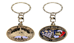 PC076 Keychain Round Msm Moutons