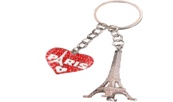  Pc Coeur Rouge Tour Eiffel 3D - PC096 - 7,00 €