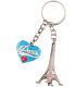  Key Ring Heart Red Tour Eiffel 3D PC098 7,00 €