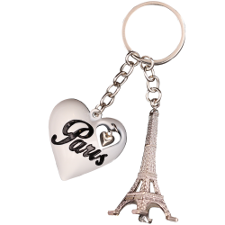 PC101 Pc Coeur Blanc 3D Tour Eiffel 3D