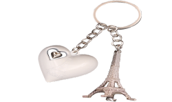  Pc Coeur Blanc 3D Tour Eiffel 3D - PC101 - 7,00 €