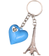  Key Ring Heart Blue 3D Tour Eiffel 3D PC103 7,00 €