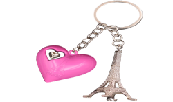  Key Ring Heart Blue 3D Tour Eiffel 3D PC104 7,00 €