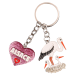 PC132 Key Ring Heart Pink Alsace