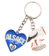 PC141 Key Ring Heart 3D Blue Alsace