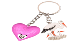  Key Ring Heart 3D Pink Alsace PC142 7,00 €