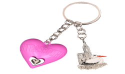  Key Ring Heart 3D Pink Strasbourg PC143 7,00 €