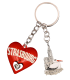 PC145 Key Ring Heart 3D Red Strasbourg