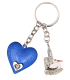  Key Ring Heart 3D Blue Strasbourg PC146 7,00 €