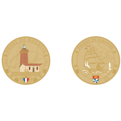 K11171 Medal 34mm Lighthouse collection of Gironde lighthouse of Hourtin