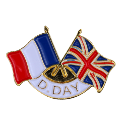 342 Pins D-Day 2 Drap.France  Grande Bretagne